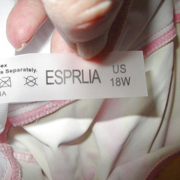 NEW Esprlia TIE DYE Boho Size 18W TANKIN Swim TOP Witchy HANKY Hippie PLUS Tunic - Picture 5 of 12